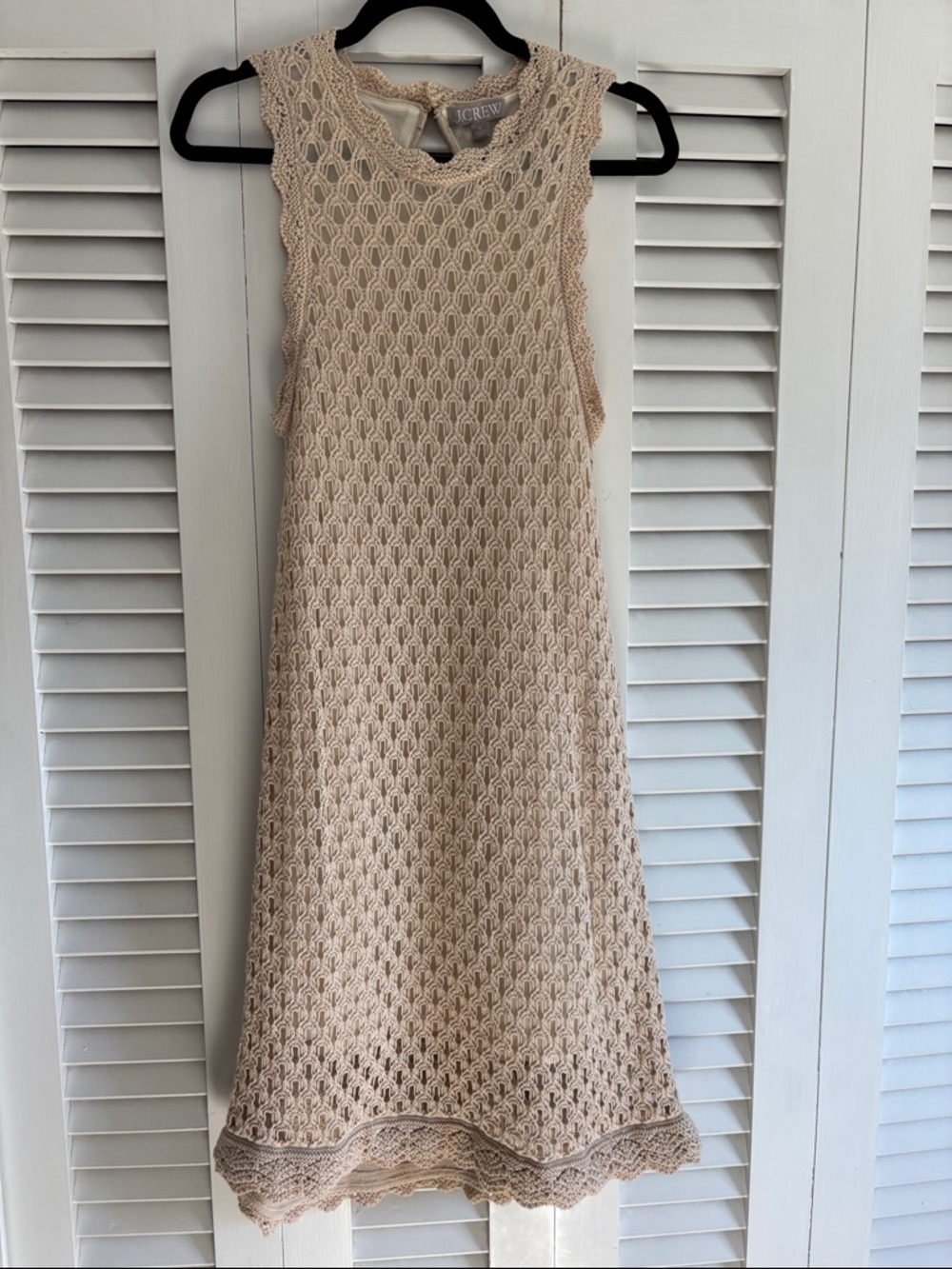 Women’s jcrew crochet dress sz medium